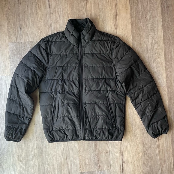 Mango Men’s Black Quilted Puffer Jacket - Picture 1 of 7
